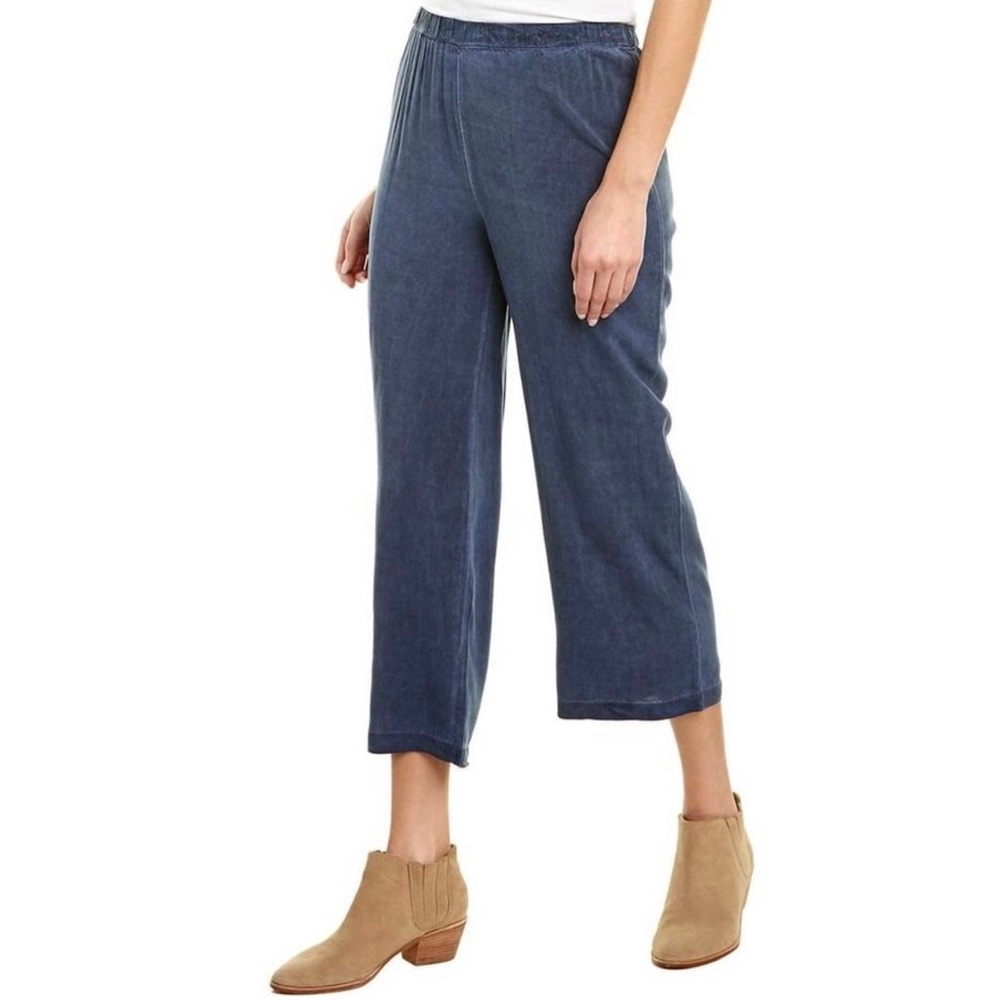 Revolve X 525 America Cropped Pants Women’s Size M Vintage Wash Pull On Rayon